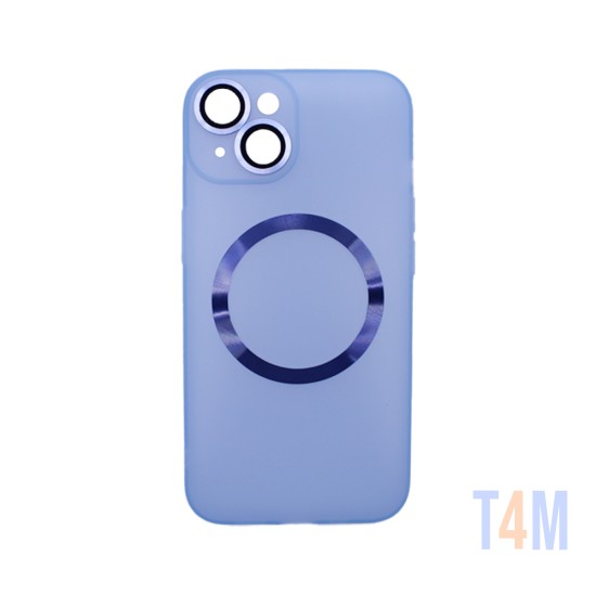 Capa Magnética com Lente de Câmara para Apple iPhone 14 Azul